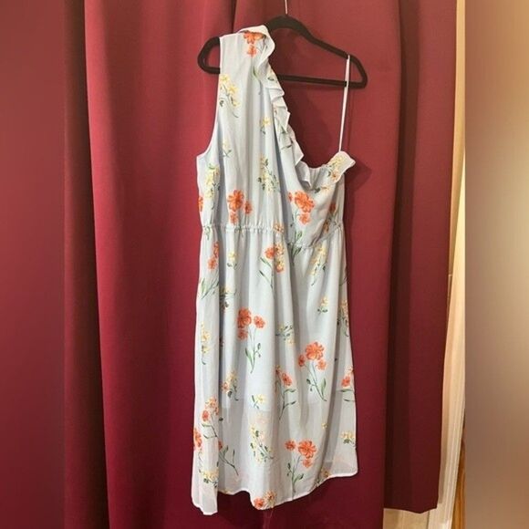 Who What Wear One Shoulder plus size Dress. No size tag please see measurements - Picture 1 of 9